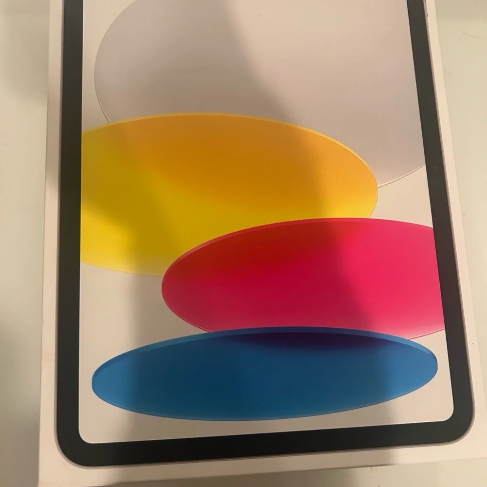 Apple Tablet - White Frame with Multicolor Display